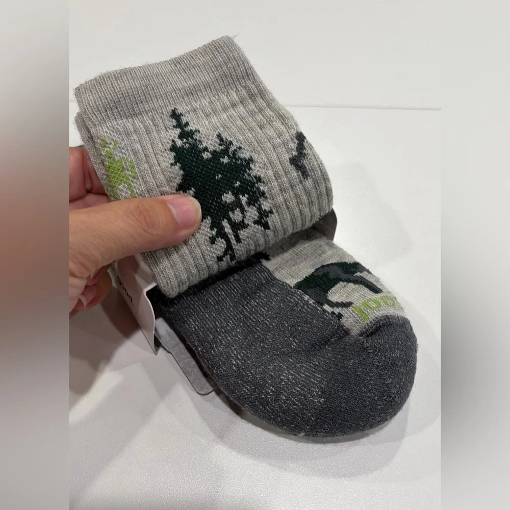 Smartwool Men's Large Everyday Horns Clash Crew Socks NWT Grey Blue Support